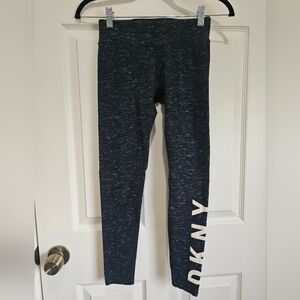 DKNY Sport Black Heather Leggings Athletic Fit